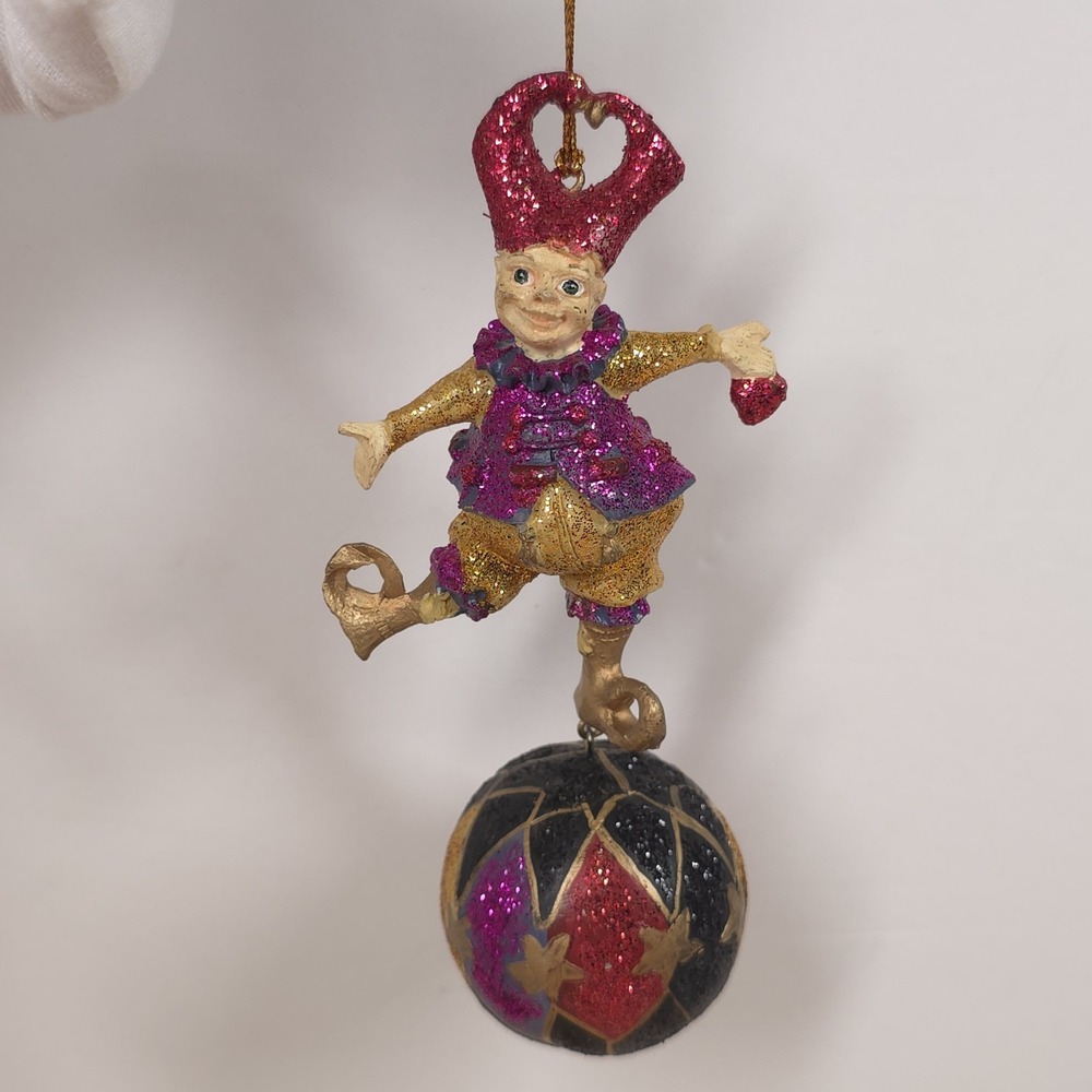 Katherine's Collection Jester Male Balancing Ball Christmas Ornament